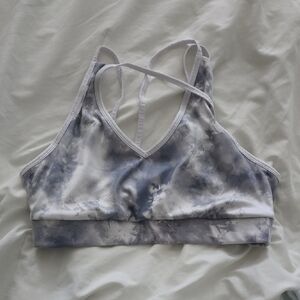 Avia Gray Tie-Dye Sports Bra